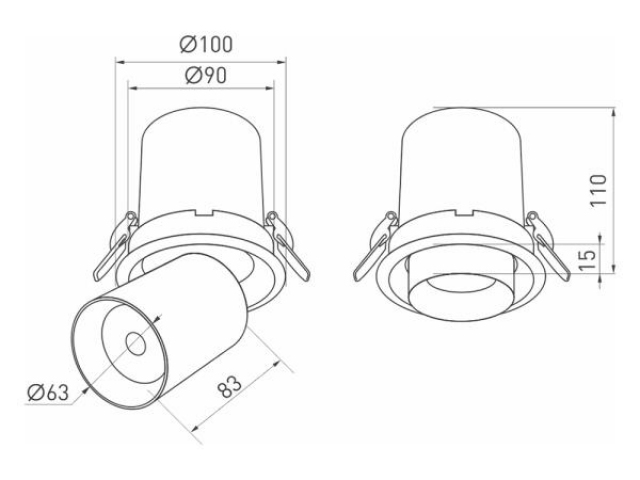 Светильник LGD-PULL-R100-10W Day4000 (WH, 20 deg) (Arlight, IP20 Металл, 3 года) фото:15