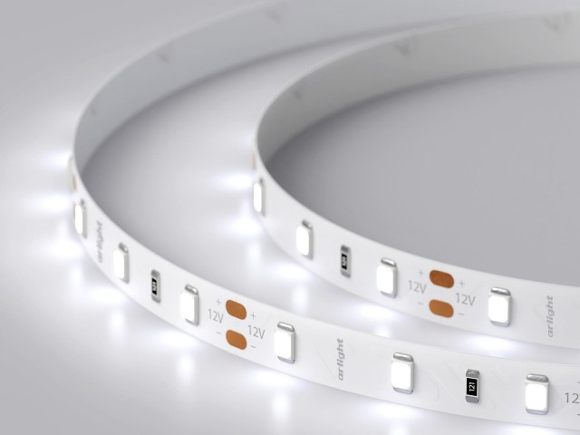 Лента RT 2-5000 12V Cool 8K (2835, 300 LED, PRO) (Arlight, 7.2 Вт/м, IP20) фото:6