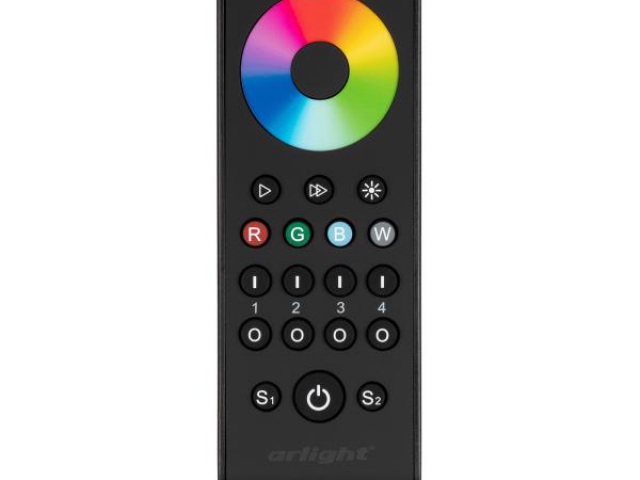 Пульт SMART-R43-RGBW Black (4 зоны, 2.4G) (Arlight, IP20 Пластик, 5 лет) фото:2