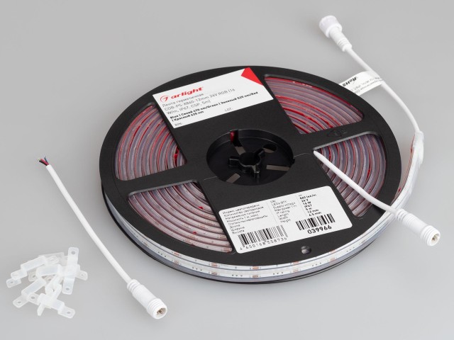 Лента герметичная COB-PS-X840-12mm 24V RGB (16 W/m, IP67, CSP, 5m) (Arlight, -) фото:6