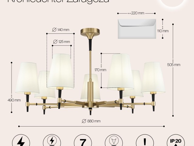Люстра Maytoni H001CL-07BS фото:14