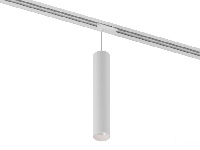 Подвесной трековый светильник HOKASU Tube Hang TR2 (55-320/ral9003 – 10w/2790/10deg) фото:1