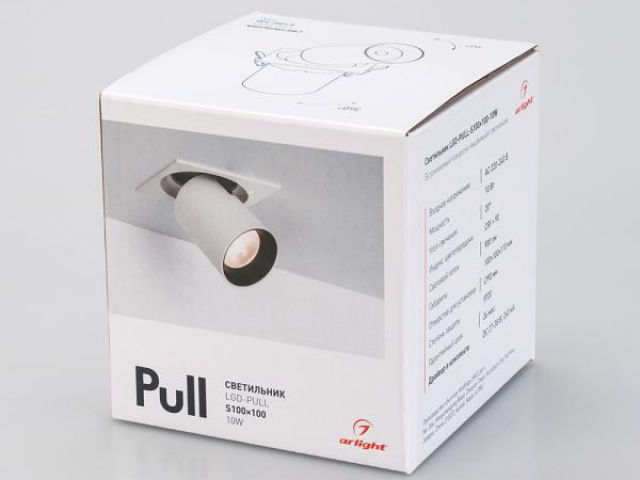 Светильник LGD-PULL-S100x100-10W White6000 (WH, 20 deg) (Arlight, IP20 Металл, 3 года) фото:6