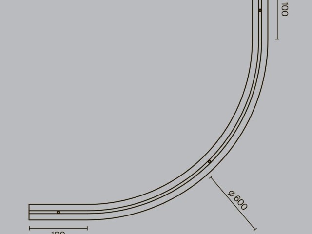 Комплектующие для встраиваемой трековой системы Technical TRA184-R600-12B фото:1