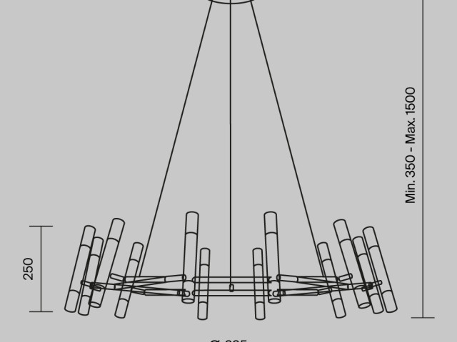 Подвесной светильник Maytoni MOD031PL-24B фото:14