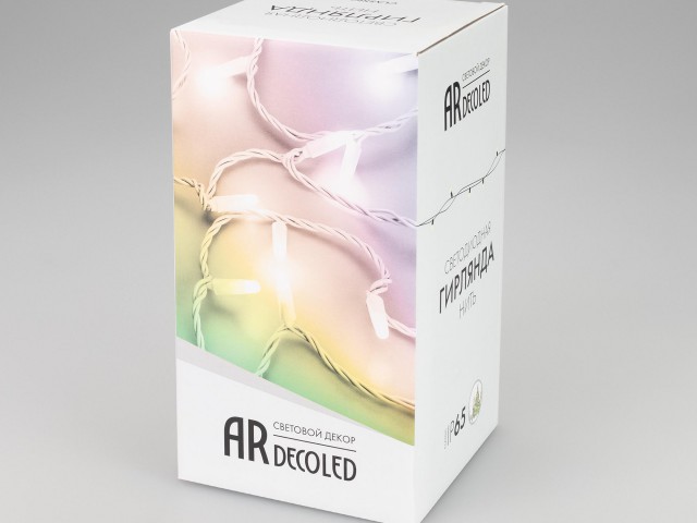 Светодиодная гирлянда ARD-STRING-CLASSIC-20000-CLEAR-200LED-SYNC RGB (230V, 13W) (Ardecoled, IP65) фото:9