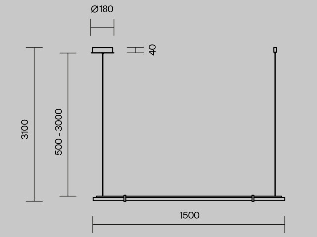Подвесной светильник Maytoni MOD340PL-L28BS3K фото:1