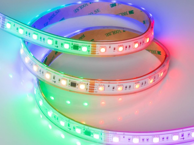 Лента герметичная DMX-PS-B60-15mm 24V RGB-PX6 (15W/m, IP67, 5060, 5m) (Arlight, -) фото:5
