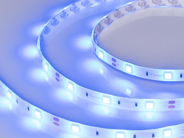 Лента RTW 2-5000SE 12V Blue (5060, 150 LED, LUX) (Arlight, 7.2 Вт/м, IP65) фото:6