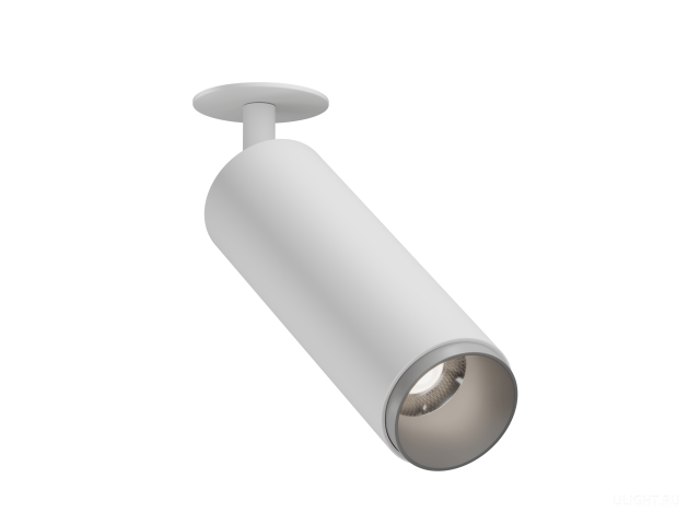 Встраиваемый светильник HOKASU Tube IN Zoom (55-120/ral9003 – 10w/3090/12-50deg) фото:1
