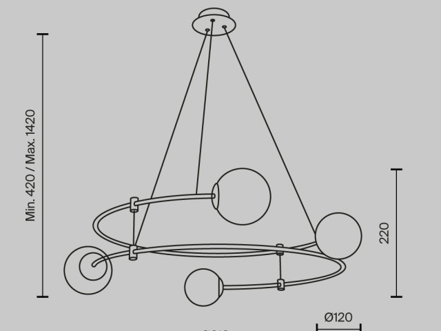Подвесной светильник Maytoni MOD317PL-04B фото:28