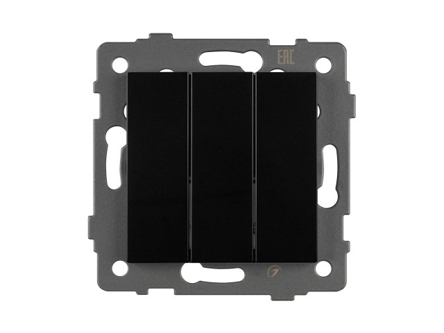 Механизм выключателя трехклавишный непроходной SWT-MK03-PL-BK-V (250V, 10A) (Arlight, -) фото:3