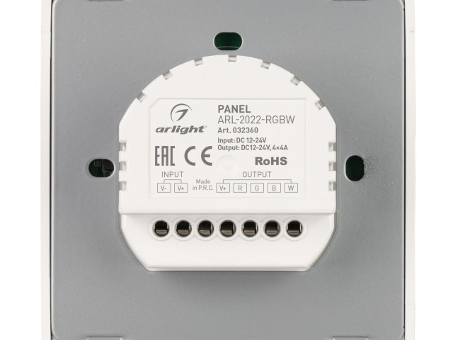 Панель ARL-2022-RGBW (12-24V, 4x4A, Sens) (Arlight, IP20 Пластик, 3 года) фото:3
