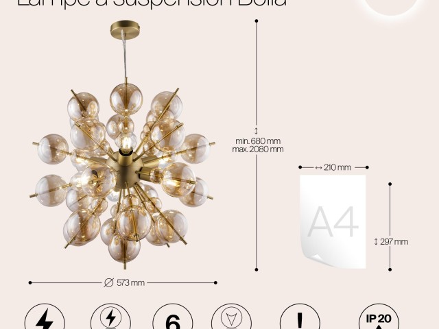 Подвесной светильник Maytoni MOD133PL-06BS фото:20