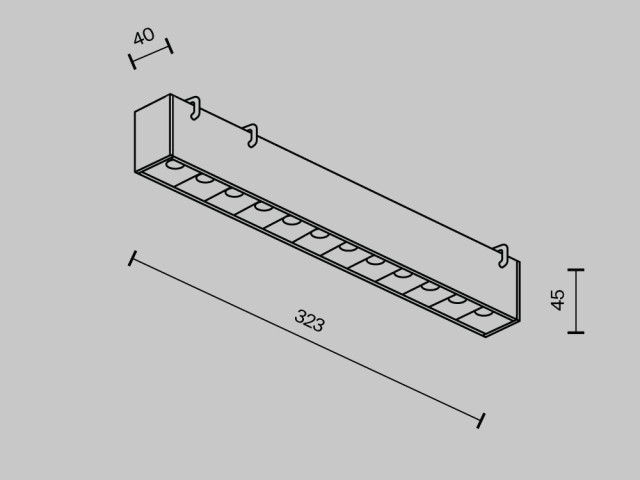 Подвесной светильник Technical TR128B-12W3K-M-W фото:10