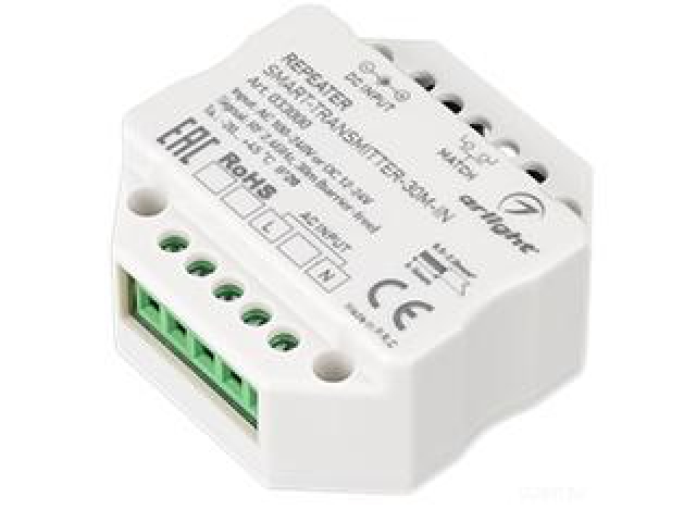 Контроллер-усилитель SMART-TRANSMITTER-30M-IN (230V, 2.4G) (Arlight, IP20 Пластик, 5 лет) фото:3