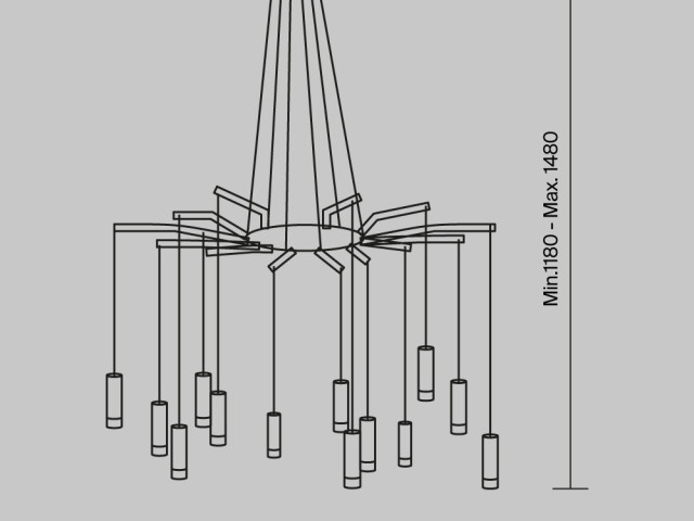 Подвесной светильник Maytoni MOD035PL-12B фото:15