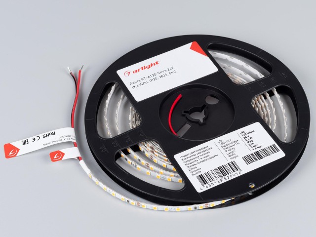 Лента RT-A120-5mm 24V Cool 8K (9.6 W/m, IP20, 2835, 5m) (Arlight, 9.6 Вт/м, IP20) фото:8