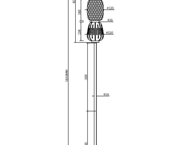 Напольный светильник (торшер) Maytoni MOD267FL-L32CH3K фото:11