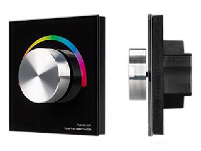 Панель SMART-P8-RGB-G-IN Black (12-24V, 3x4A, Rotary, 2.4G) (Arlight, IP20 Пластик, 5 лет) фото:7