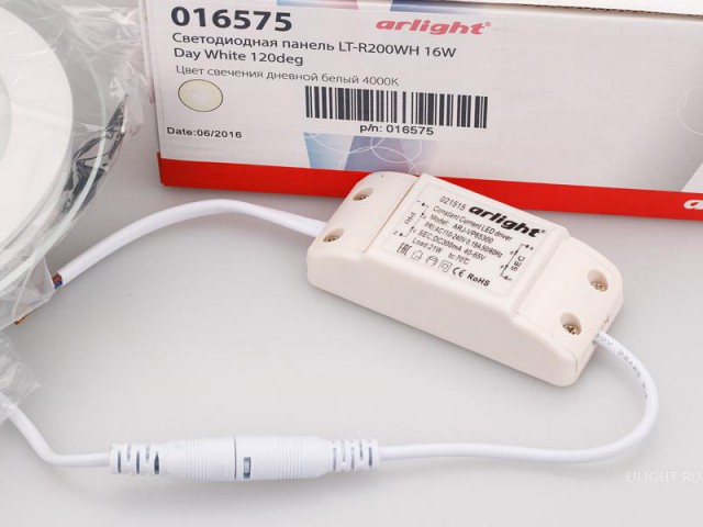Светодиодная панель LT-R200WH 16W Day White 120deg (Arlight, IP40 Металл, 3 года) фото:17