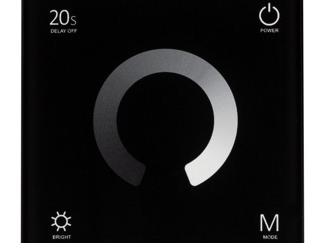 Панель SMART-P4-DIM-G-IN Black (12-24V, 4x3A, Sens, 2.4G) (Arlight, IP20 Пластик, 5 лет) фото:3
