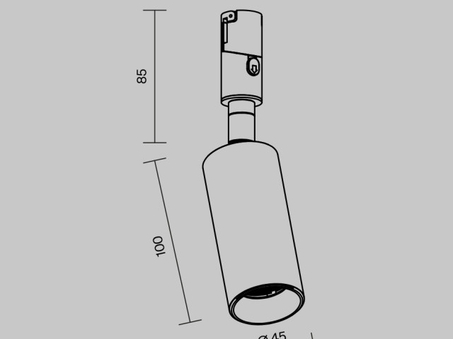 Трековый светильник Technical TR201-1-10W3K-M-BBS фото:13