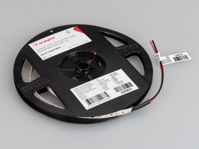 Лента RT-A140-10mm 24V Warm3000 SUN (20 W/m, IP20, 2835, 5m) (Arlight, -) фото:6