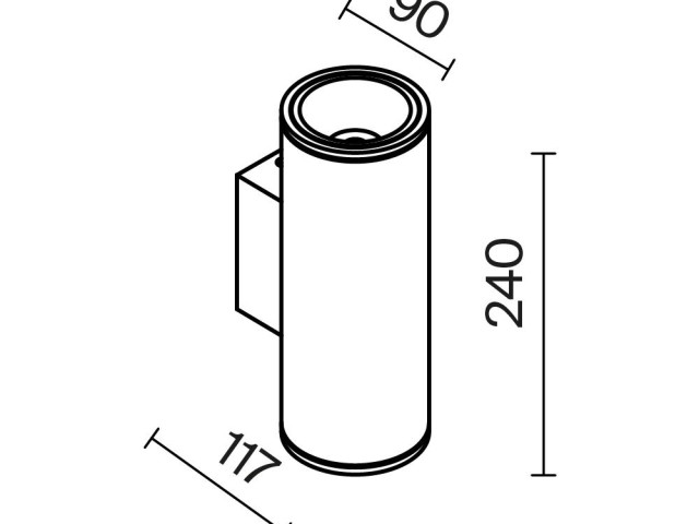 Настенный светильник (бра) Outdoor O303WL-L24GF3K фото:7