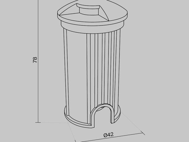 Уличный встраиваемый светильник Outdoor O044DL-L1S3K фото:8