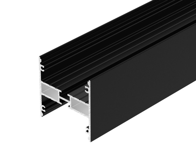 Профиль LINE-5050-DUAL-2000 ANOD BLACK (Arlight, Алюминий) фото:1