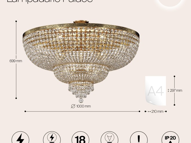 Люстра Maytoni DIA890-CL-18-G фото:5