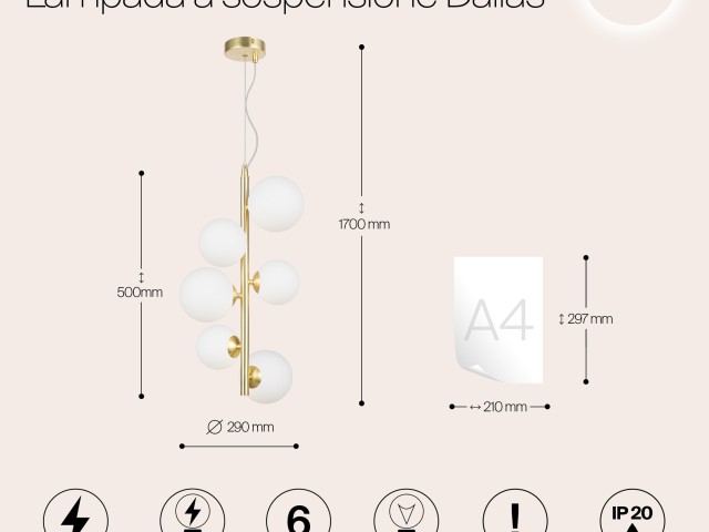 Подвесной светильник Maytoni MOD545PL-06BS фото:10