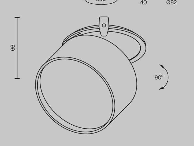 Встраиваемый светильник Technical DL024-12W-DTW-B фото:12