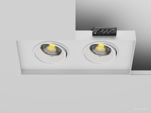 Светильник HOKASU DOTs-S Spin Edgeless noPS (2/RAL9003/24deg — 2.7K/10W) фото:2