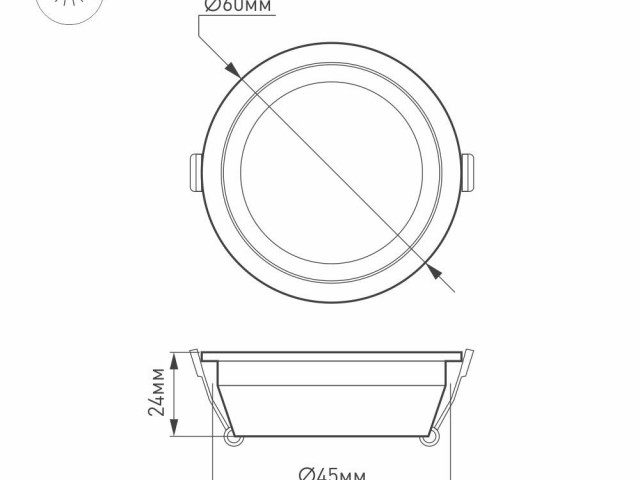 Светодиодный светильник LTM-R60WH-Frost 3W Warm White 110deg (Arlight, IP40 Металл, 3 года) фото:17