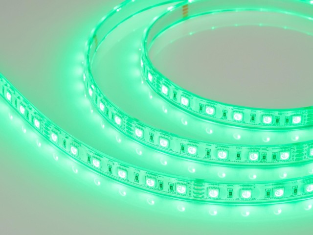 Лента герметичная RTW-PU-B60-12.5mm 24V RGB (14.4 W/m, IP68, Wire 2m, 5m) (Arlight, -) фото:5
