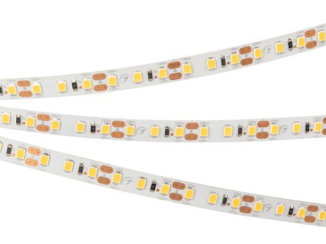 Лента RT-A120-8mm 12V Warm2400 (9.6 W/m, IP20, 2835, 5m) (Arlight, 9.6 Вт/м, IP20) фото:1