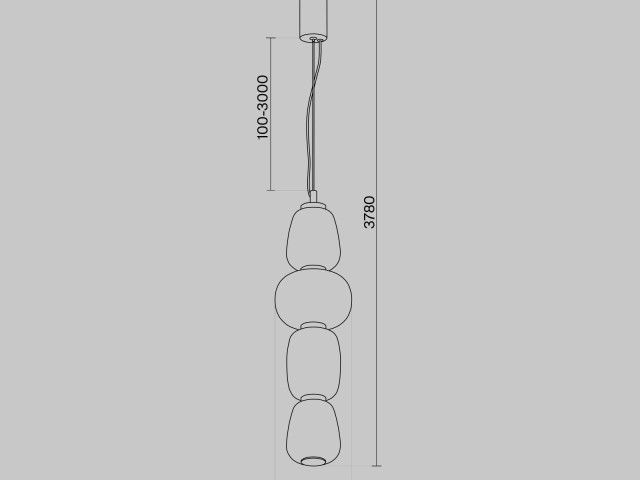 Подвесной светильник Maytoni MOD267PL-L32G3K фото:12