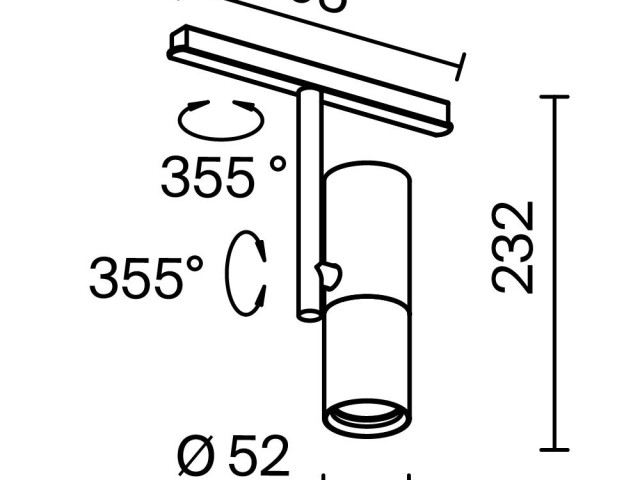 Трековый светильник Technical TR005-2-2X12W3K-BW фото:26
