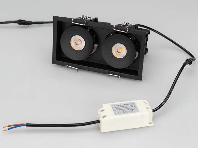 Светильник CL-SNODO-LUM-S148x80-2x9W Warm3000 (BK, 45 deg) (Arlight, IP20 Металл, 3 года) фото:4