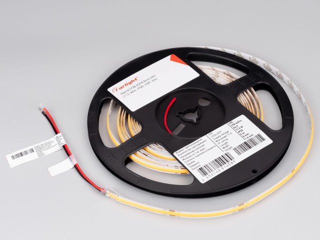 Лента COB-X378-8mm 24V Warm3500 (11.5 W/m, IP20, CSP, 5m) (Arlight, -) фото:4