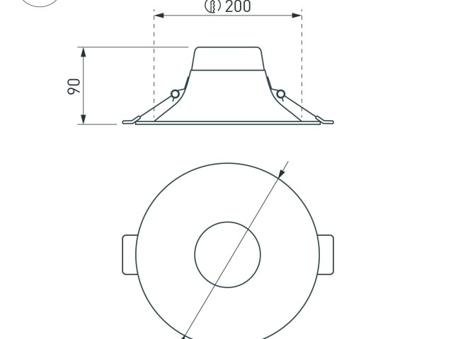 Светильник MS-BLIZZARD-BUILT-R215-20W Warm3000 (BK, 100 deg, 230V) (Arlight, IP20 Металл, 3 года) фото:4