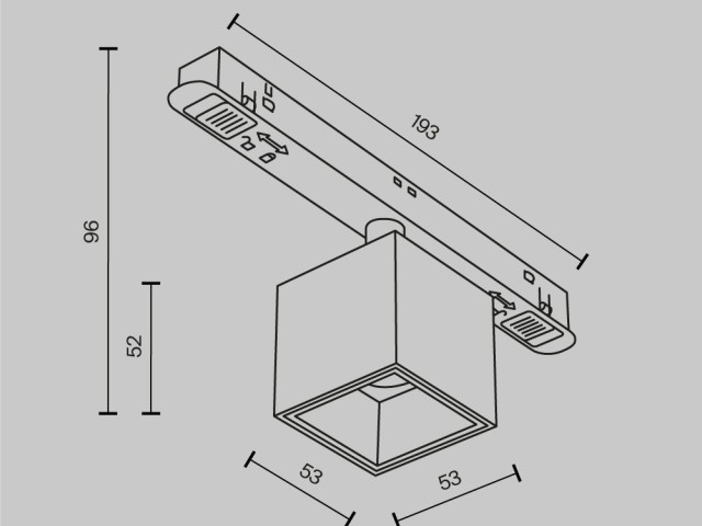 Трековый светильник Technical TR133-2-7W3K-W фото:1