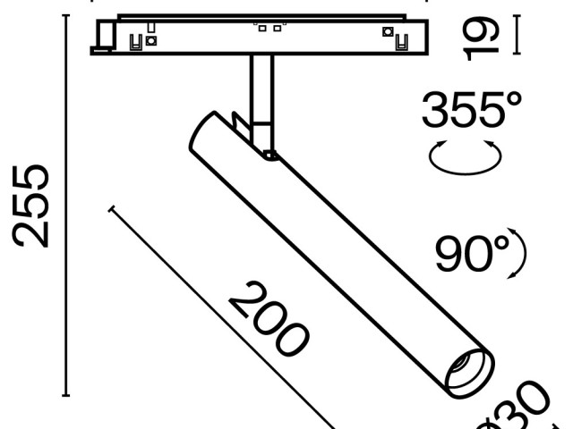 Трековый светильник Technical TR141-2-6W3K-M-BS фото:15