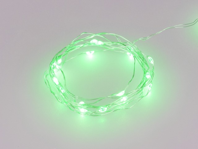Светодиодная гирлянда ARD-DEW-HOME-2000-CLEAR-20LED-STD Green (3V, Battery Pack) (Ardecoled, IP20) фото:2