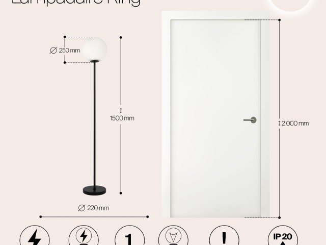 Напольный светильник (торшер) Maytoni MOD013FL-01B фото:10