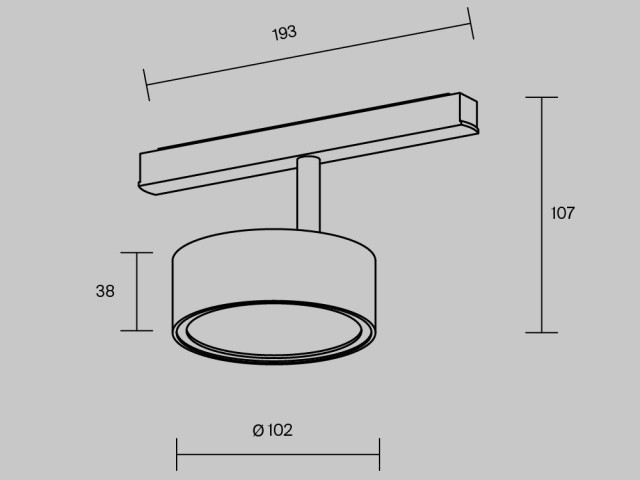 Трековый светильник Technical TR040-2-18W3K-BBS фото:15