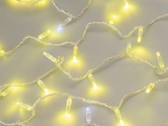 Светодиодная гирлянда ARD-STRING-CLASSIC-10000-CLEAR-100LED-FLASH Gold (230V, 7W) (Ardecoled, IP65) фото:5