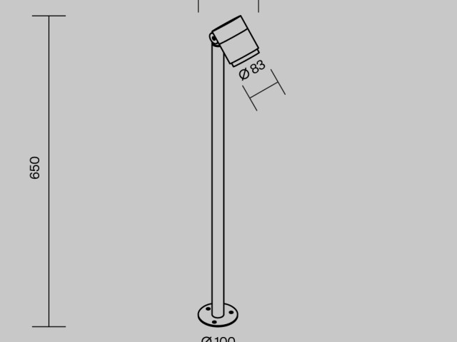 Ландшафтный светильник Outdoor O497FL-L12B3K1 фото:2